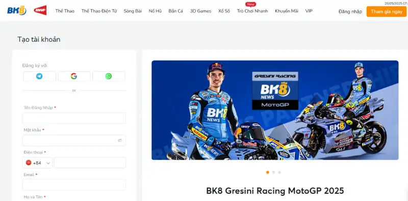 Cách đăng ký 888SLOT rất nhanh chóng