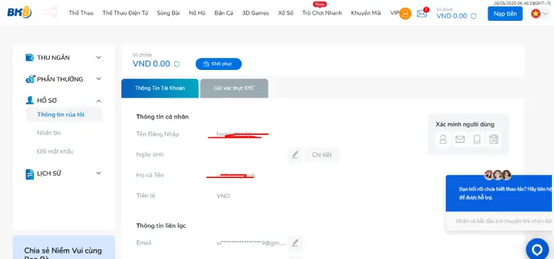 Đảm bảo thông tin cá nhân chính xác khi đăng ký vào 888SLOT