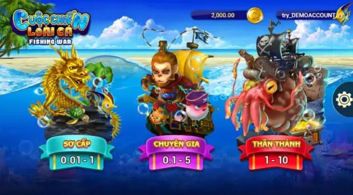 Nhiều bàn chơi bắn cá tại 888SLOT
