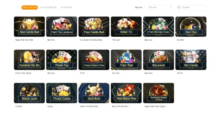 Nhiều game bài 888SLOT hay